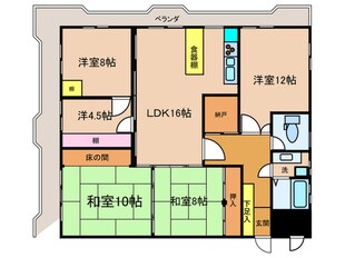 大和マンションの物件間取画像